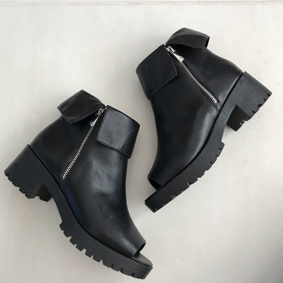 Prima Donna Shoes - Prima Donna Collection Open Toe Zip Booties